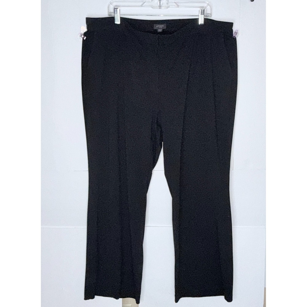 J Jill Pants Womens 3X Black Wearever Trousers Wide Leg Stretch